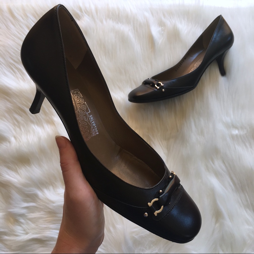 Salvatore Ferragamo Black Heels